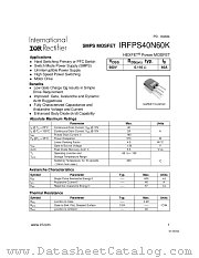 IRFPS40N60K datasheet pdf International Rectifier