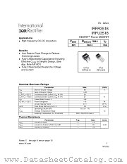 IRFU3518TR datasheet pdf International Rectifier