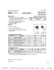 IRFU3704 datasheet pdf International Rectifier