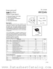 IRFZ24NPBF datasheet pdf International Rectifier