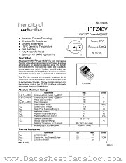 IRFZ48V datasheet pdf International Rectifier