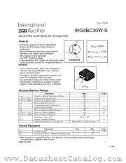 IRG4BC30W-S datasheet pdf International Rectifier