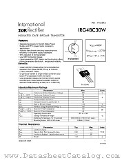 IRG4BC30W datasheet pdf International Rectifier