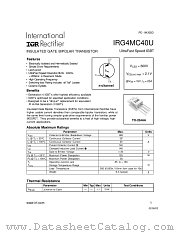 IRG4MC40U datasheet pdf International Rectifier