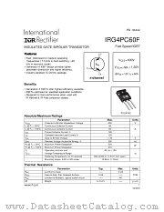 IRG4PC60F datasheet pdf International Rectifier