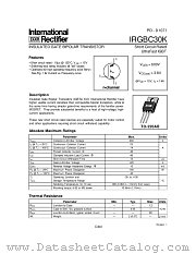 IRGBC30K datasheet pdf International Rectifier