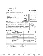 IRGMC30F datasheet pdf International Rectifier