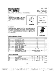 IRGPC50F datasheet pdf International Rectifier