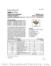 IRHE8110 datasheet pdf International Rectifier