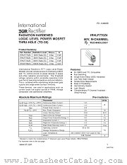 IRHLF730Z4 datasheet pdf International Rectifier