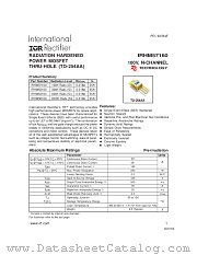 IRHM58160 datasheet pdf International Rectifier