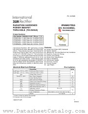 IRHM57Z60 datasheet pdf International Rectifier