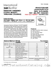 JANSR2N7434 datasheet pdf International Rectifier