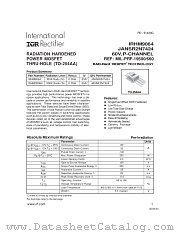 JANSR2N7424 datasheet pdf International Rectifier