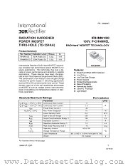 IRHM93130 datasheet pdf International Rectifier