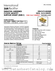IRHN7450SE datasheet pdf International Rectifier