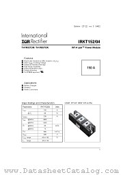 IRKT152-04 datasheet pdf International Rectifier