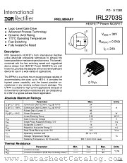 IRL2703S datasheet pdf International Rectifier