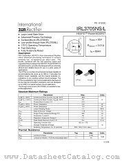 IRL3705NL datasheet pdf International Rectifier