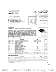 IRLBA1304P datasheet pdf International Rectifier