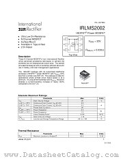 IRLMS2002TR datasheet pdf International Rectifier