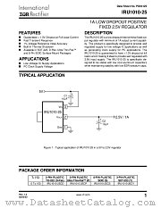 IRU1010-25CP datasheet pdf International Rectifier