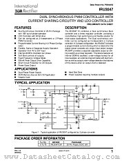 IRU3047CW datasheet pdf International Rectifier