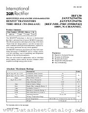 JANTX2N6756 datasheet pdf International Rectifier