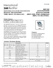 2N6768 datasheet pdf International Rectifier
