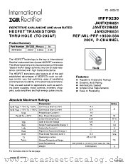 JANS2N6851 datasheet pdf International Rectifier