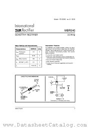 MBR340 datasheet pdf International Rectifier