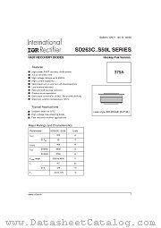 SD263C45S50L datasheet pdf International Rectifier