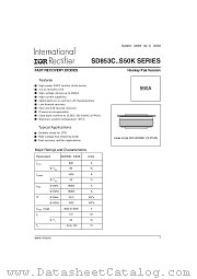 SD853C45S50K datasheet pdf International Rectifier