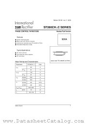ST280CH06C0 datasheet pdf International Rectifier