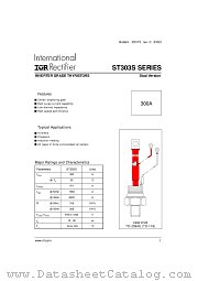 ST303S12PFK0 datasheet pdf International Rectifier