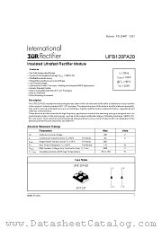 UFB120FA20 datasheet pdf International Rectifier