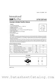 UFB120FA40 datasheet pdf International Rectifier