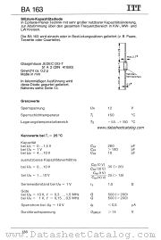 BA163 datasheet pdf ITT Industries