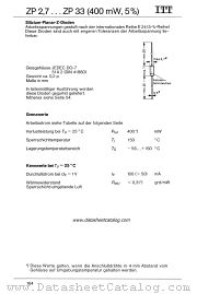 ZP30 datasheet pdf ITT Industries