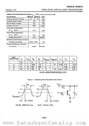 2N4419 datasheet pdf ITT Semiconductors