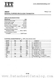 2N5219 datasheet pdf ITT Semiconductors
