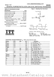 2N5228 datasheet pdf ITT Semiconductors