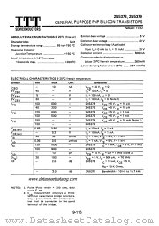 2N5378 datasheet pdf ITT Semiconductors