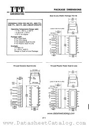 ITT-PACKAGES datasheet pdf ITT Semiconductors