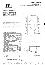 ITT303 datasheet pdf ITT Semiconductors
