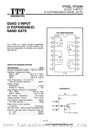 ITT323 datasheet pdf ITT Semiconductors
