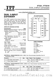 ITT331H datasheet pdf ITT Semiconductors