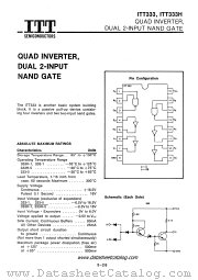 ITT333 datasheet pdf ITT Semiconductors