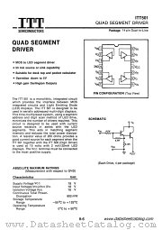 ITT501 datasheet pdf ITT Semiconductors