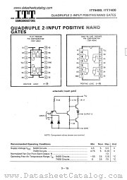 ITT7400 datasheet pdf ITT Semiconductors